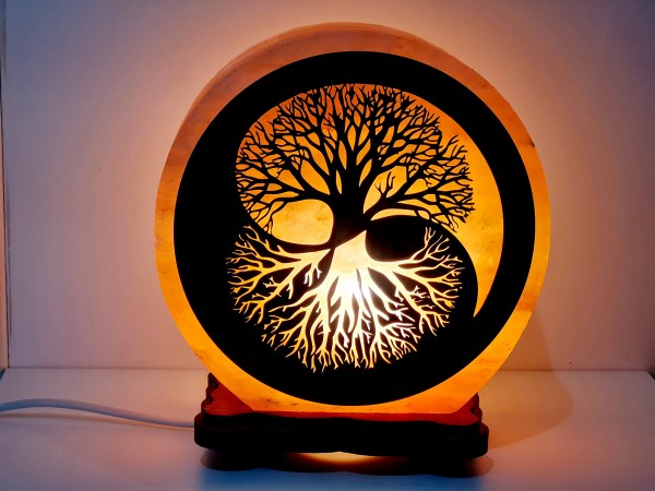 Lampe de sel 5 kg YING YANG ARBRE DE VIE